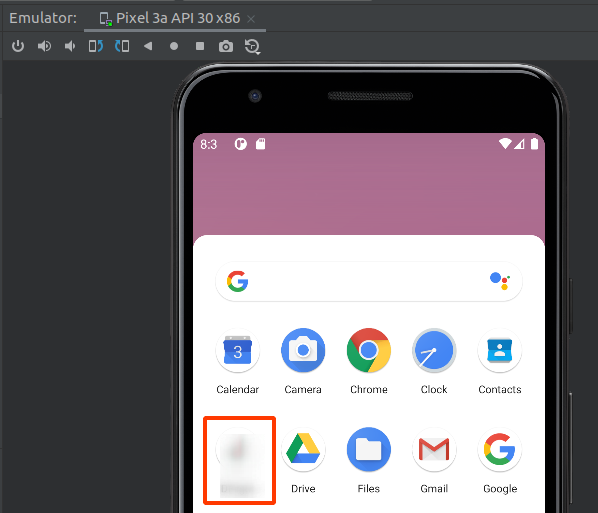 Android Sudio - Emulator started