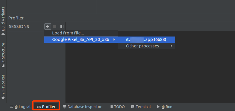 Android Studio - profiler