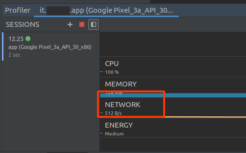 Android Studio - NETWORK profile
